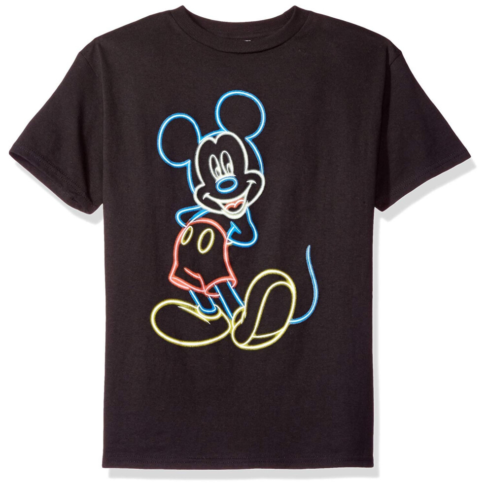 Disney baby boys Mickey Mouse Short Sleeve T-shirt T Shirt  Black  Med