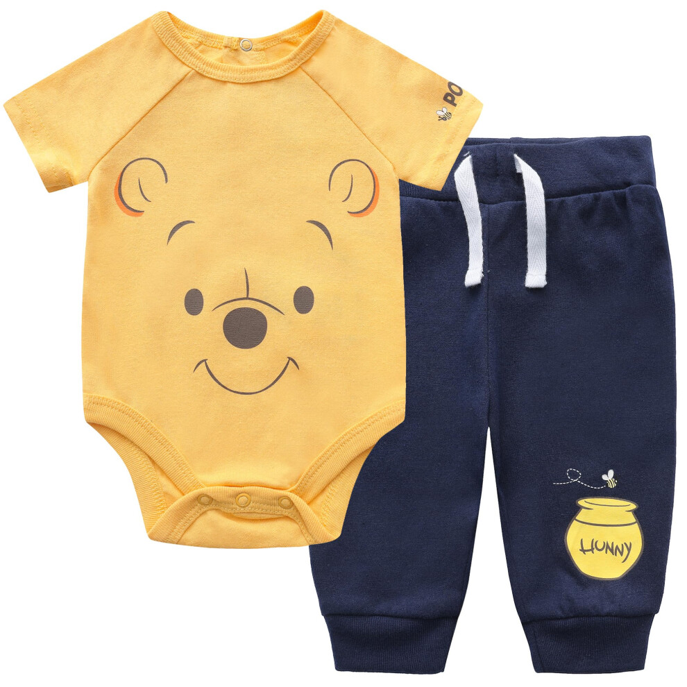 Disney Winnie The Pooh Boys Bodysuit and Jogger Set for Newborn and In