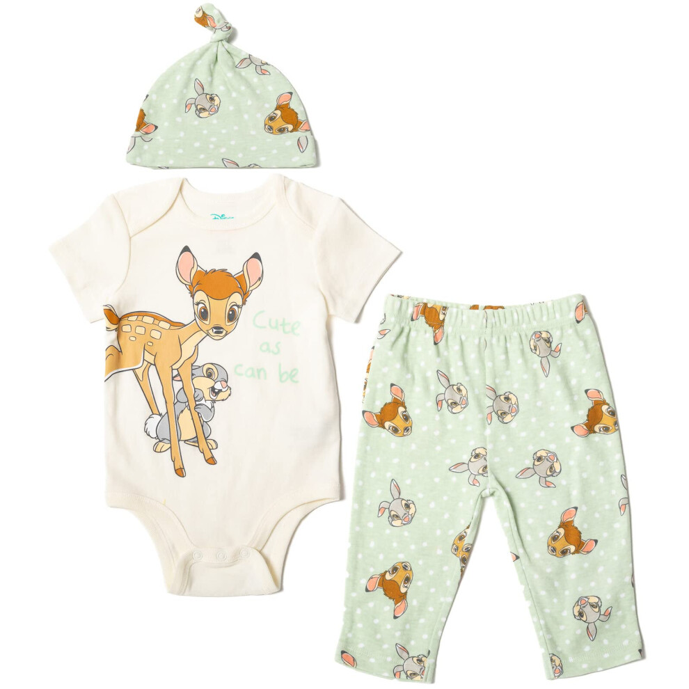 Disney Bambi Thumper Infant Baby Boys 3 Piece Outfit Set: Cuddly Bodys