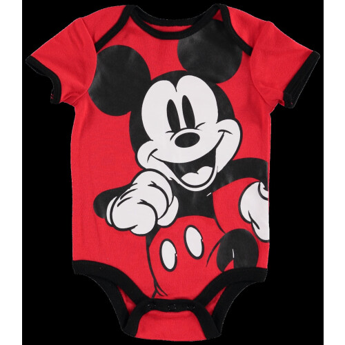 Disney Disney Mickey Mouse Βρεφικό Σετ Ρούχων 4 Τεμαχίων: Μπλουζάκι Παντελόνι Σέντι Παπί 18 Μηνών 1