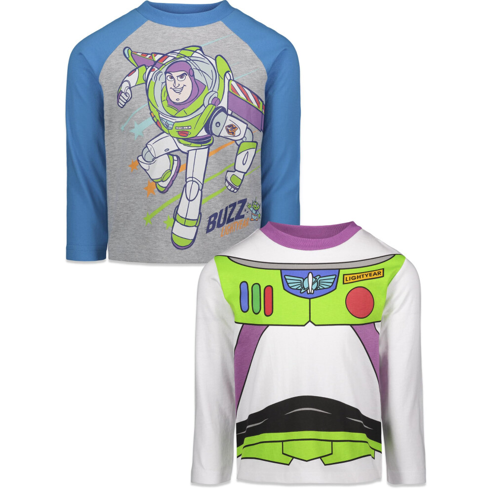 Disney Pixar Toy Story Buzz Lightyear Little Boys 2 Pack Graphic T-Shi