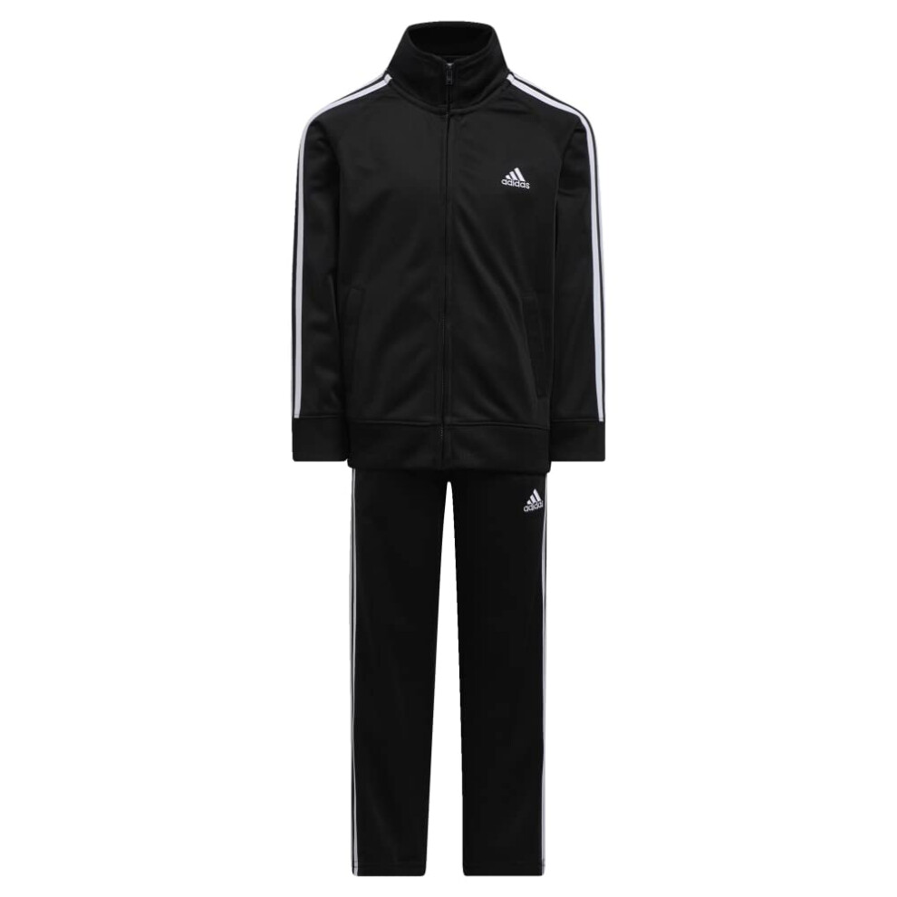 adidas baby boys Li'l Tricot Jacket & Clothing Pants Set  Black  24 Mo