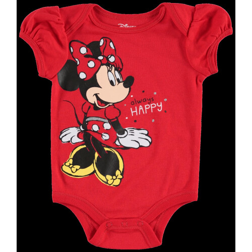 Disney Disney Minnie Mouse Σετ Ρούχων για Κορίτσια 0-3 Μηνών: Μπλουζάκι, Παντελόνι, Σάλι, Καπέλο 1