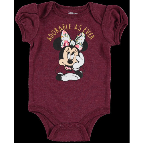 Disney Disney Minnie Mouse Κορίτσι Νεογέννητο Σετ Ρούχων 4 Τεμαχίων Μωβ 6-9 Μηνών 2