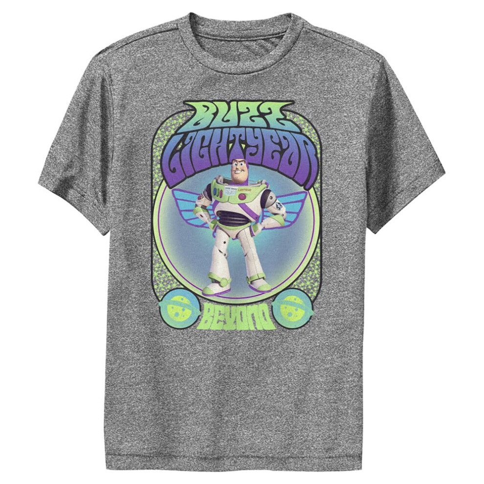 Disney Kid's Buzz Lightyear Gig T-Shirt  Charcoal Heather  X-Large