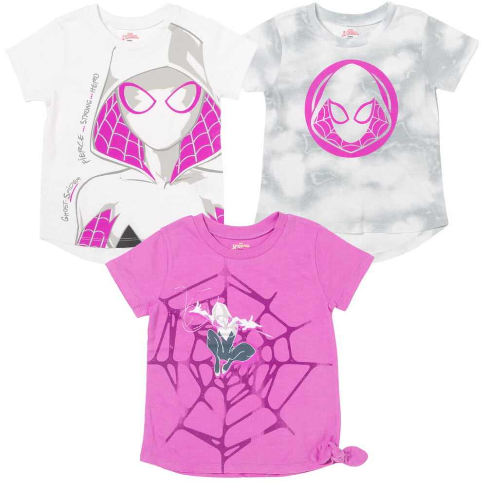 Marvel Spider-Verse Spider-Gwen Ghost Spider Toddler Girls 3 Pack T-Sh