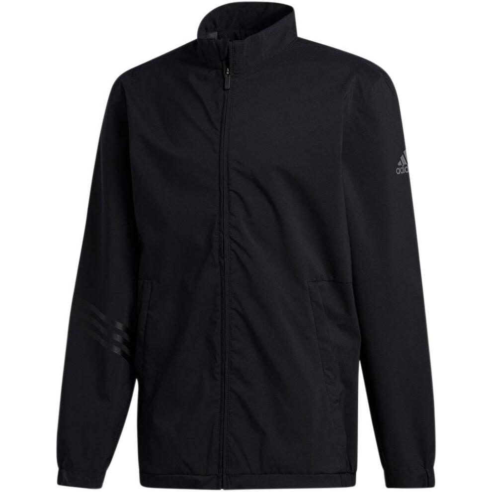 adidas Golf Men's Provisional Golf Rain Jacket  Black  Extra Small