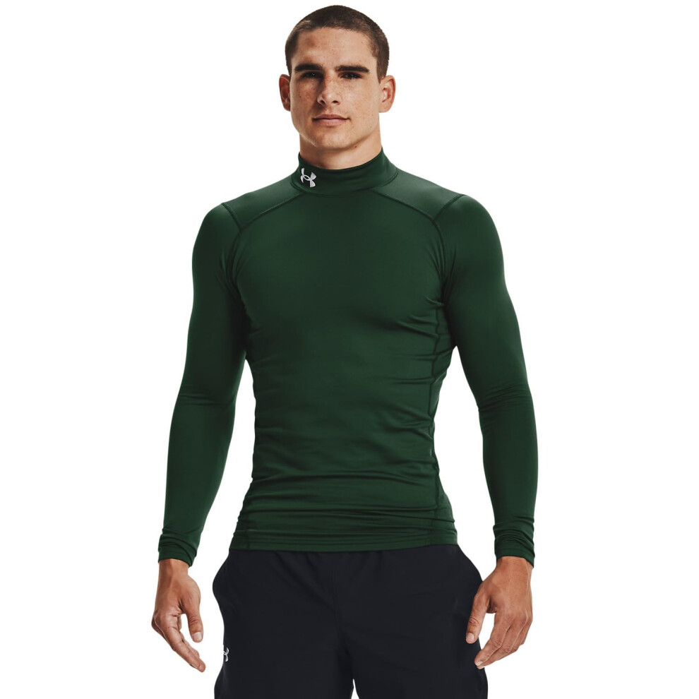 Under Armour Men's ColdGear Armour Compression Mock  Forest Green (301