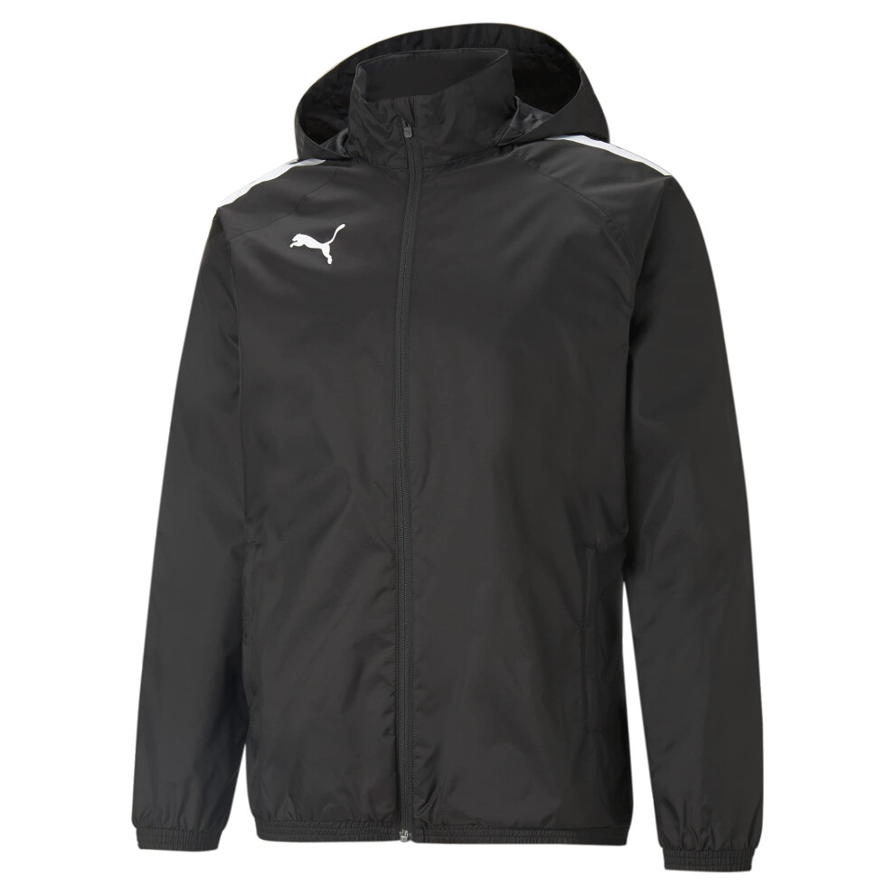 PUMA Men's TeamLIGA All Weather Jacket  Black/Black  S