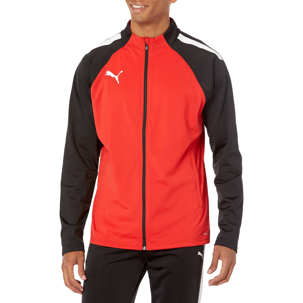 PUMA Mens TeamLIGA Training Jacket  Red/Black  Medium US