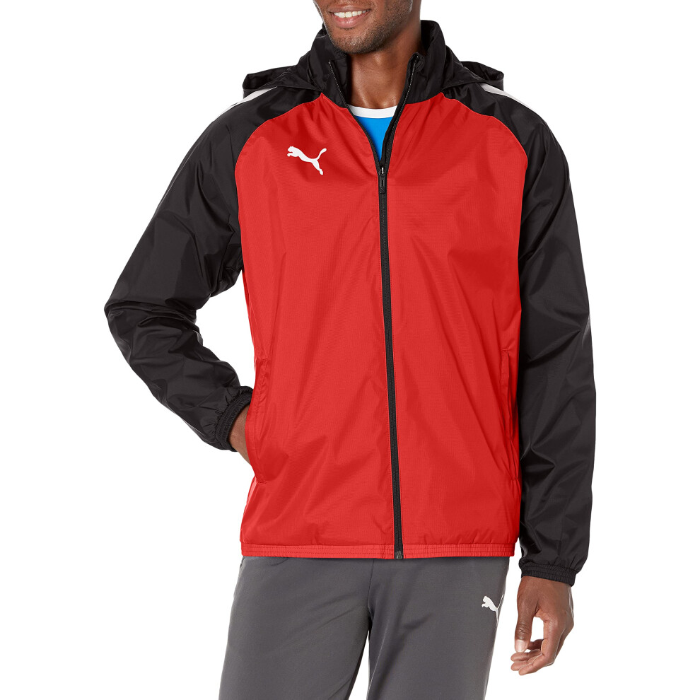 PUMA Men's TeamLIGA All Weather Jacket  Red/Black  XL