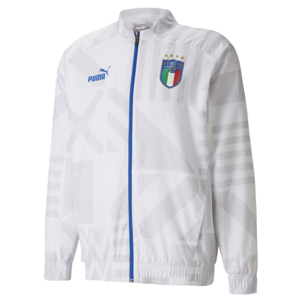 Puma Mens Italy Away Prematch Jacket Soccer Cleats Full Zip Moisture W