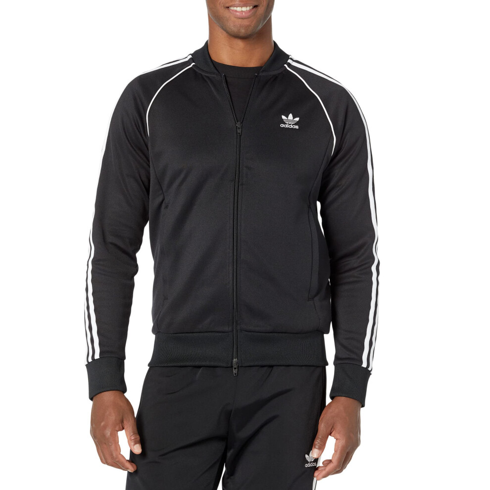 adidas Men's Adicolor Classics Superstar Track Top  Black  Medium