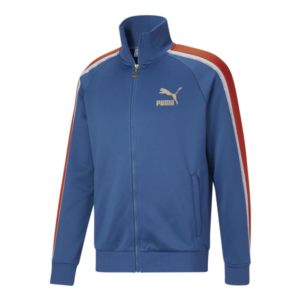 PUMA Mens G For Tape T7 Track Jacket  Estate Blue-M Color  Small