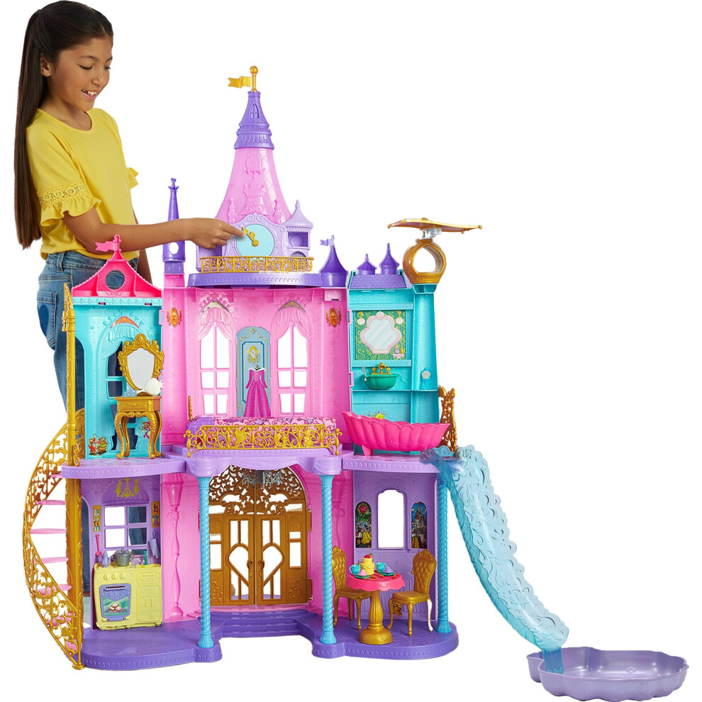 Mattel Disney Princess Toys Ultimate Castle Doll House With Lights &