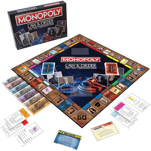USAopoly Law and Order Monopoly Board game