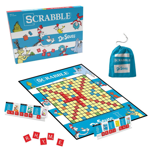 USAopoly Παιχνίδι Scrabble με θέμα τον Dr Seuss