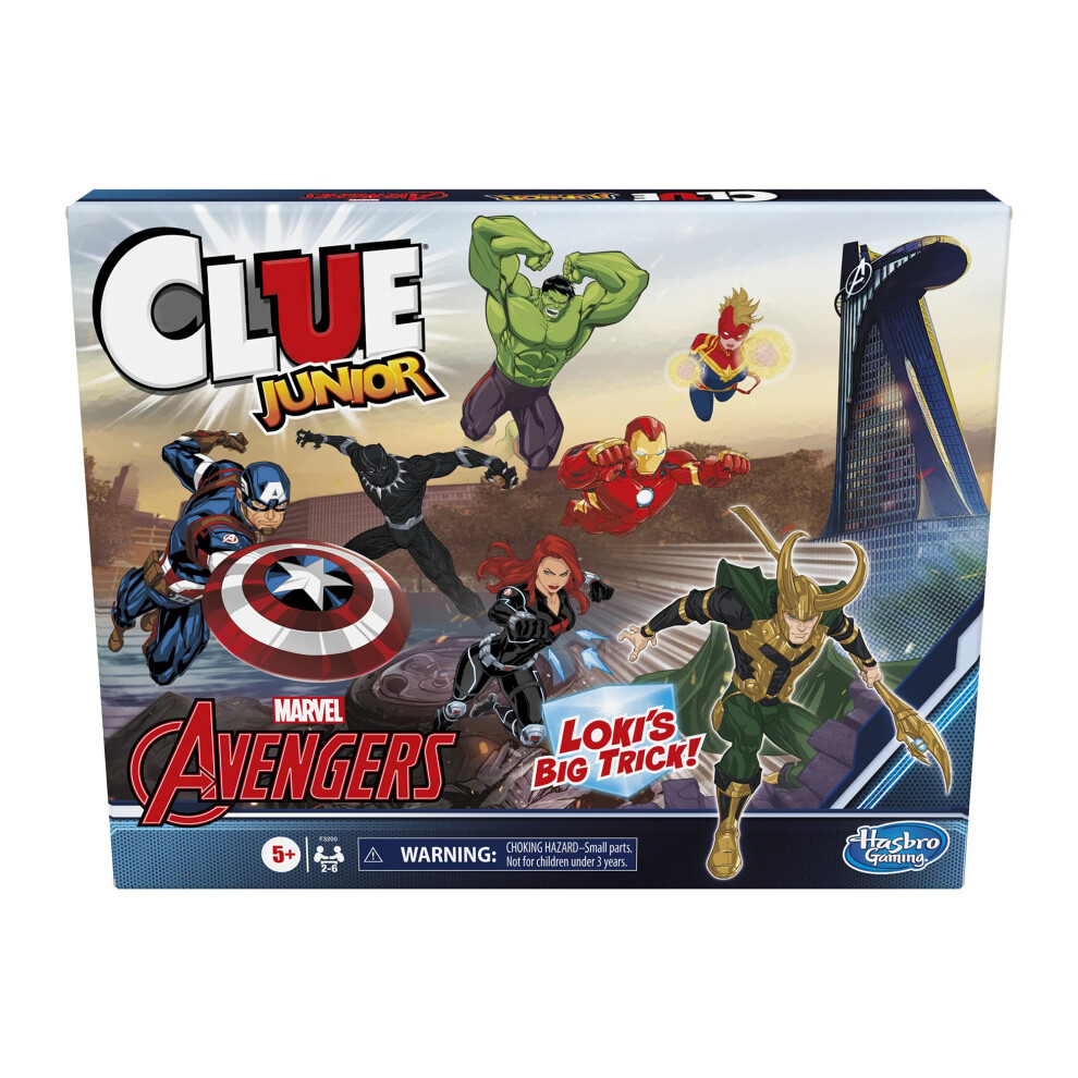 Hasbro Gaming Clue Junior: Marvel Avengers Edition Board Game for Kids