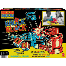 Mattel Games Rock 'Em Sock 'Em Robots: Knock or Block Fightin Edition - Die-Determined Ring Battle for Red vs Blue, Ages 6+