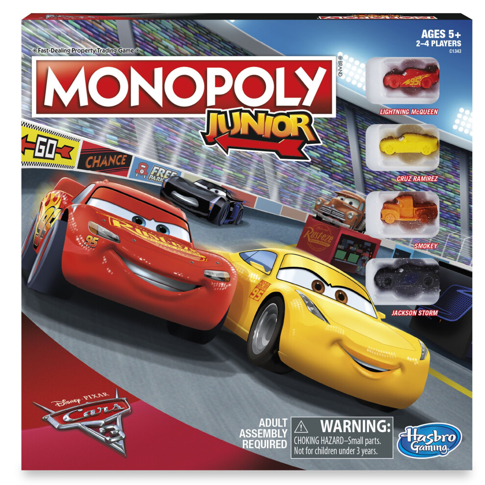 Monopoly Junior: Disney Pixar Cars 3 Edition