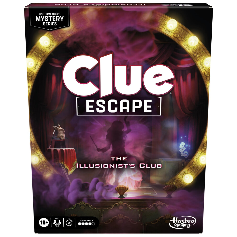 Clue Escape: The Illusionists Club Board Game | Escape Room Family Gam