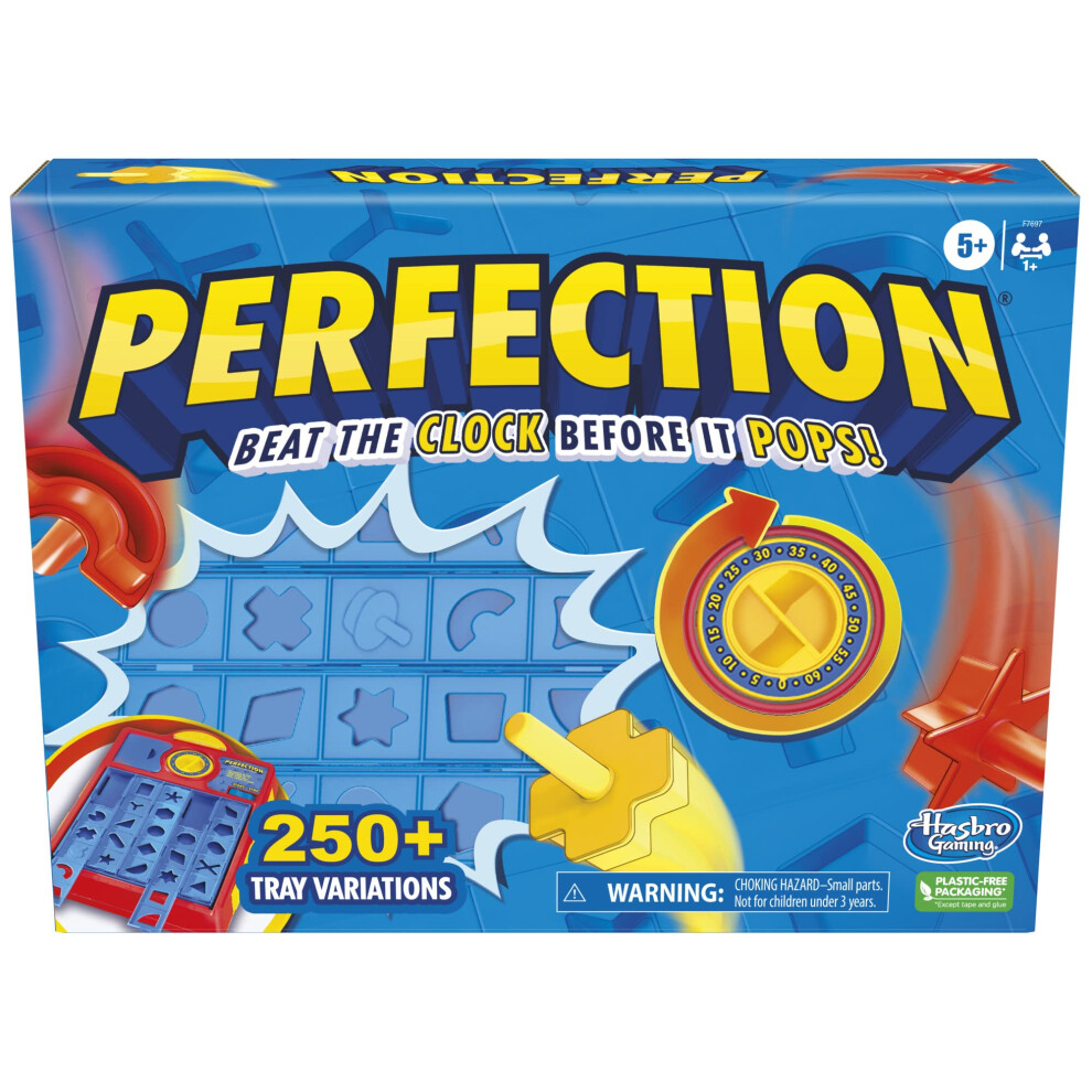 Hasbro Gaming Perfection Game for Kids Ages 5 and Up  Pop Up Game  Cus