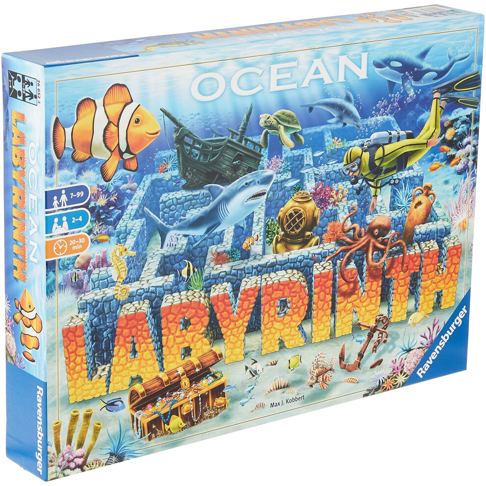 Ravensburger Ocean Labyrinth Family Board Game for Kids & Adults Ages