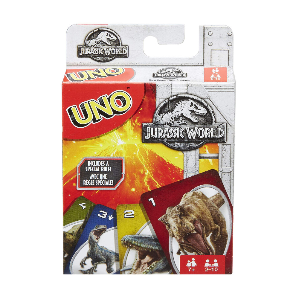 Mattel Jurassic World Uno Card Game