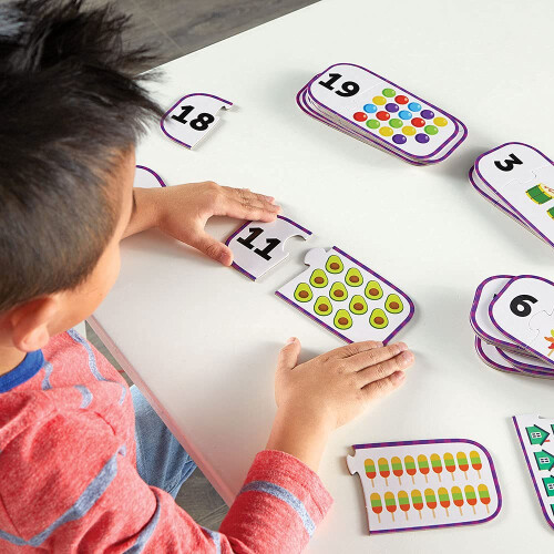 Learning Resources Learning Resources Counting Puzzle Cards  Kindergarten Readniness  Sel 2