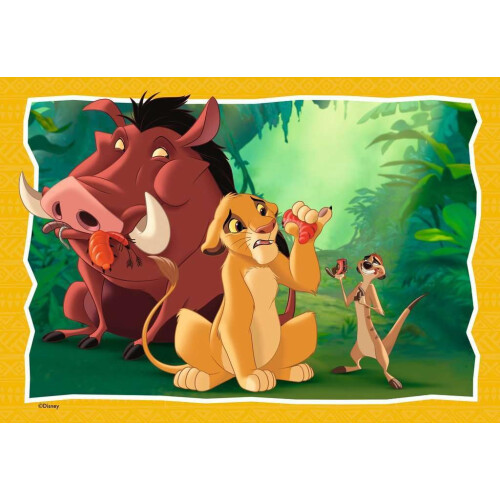 Ravensburger Puzzle - RAVENSBURGER - Il Re Leone 2x24 pezzi - Poster guida - Pezzi spessi Softclick - Da 4 anni 2