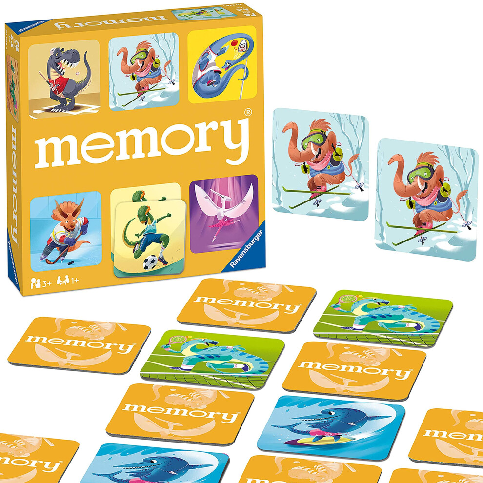 Ravensburger Dinosaur Sports Memory Game for Girls & Boys Ages 3 to 5-