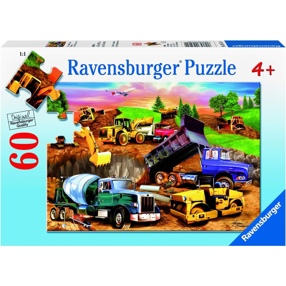 Ravensburger Construction Crowd Jigsaw Puzzle | 60 Unique Pieces | Eng