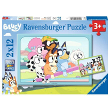 Puzzels 2 x 12 stukken: Plezier met Bluey