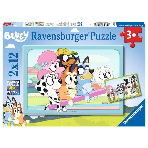 Ravensburger Puzzles 2 x 12 pièces : S'amuser avec Bluey