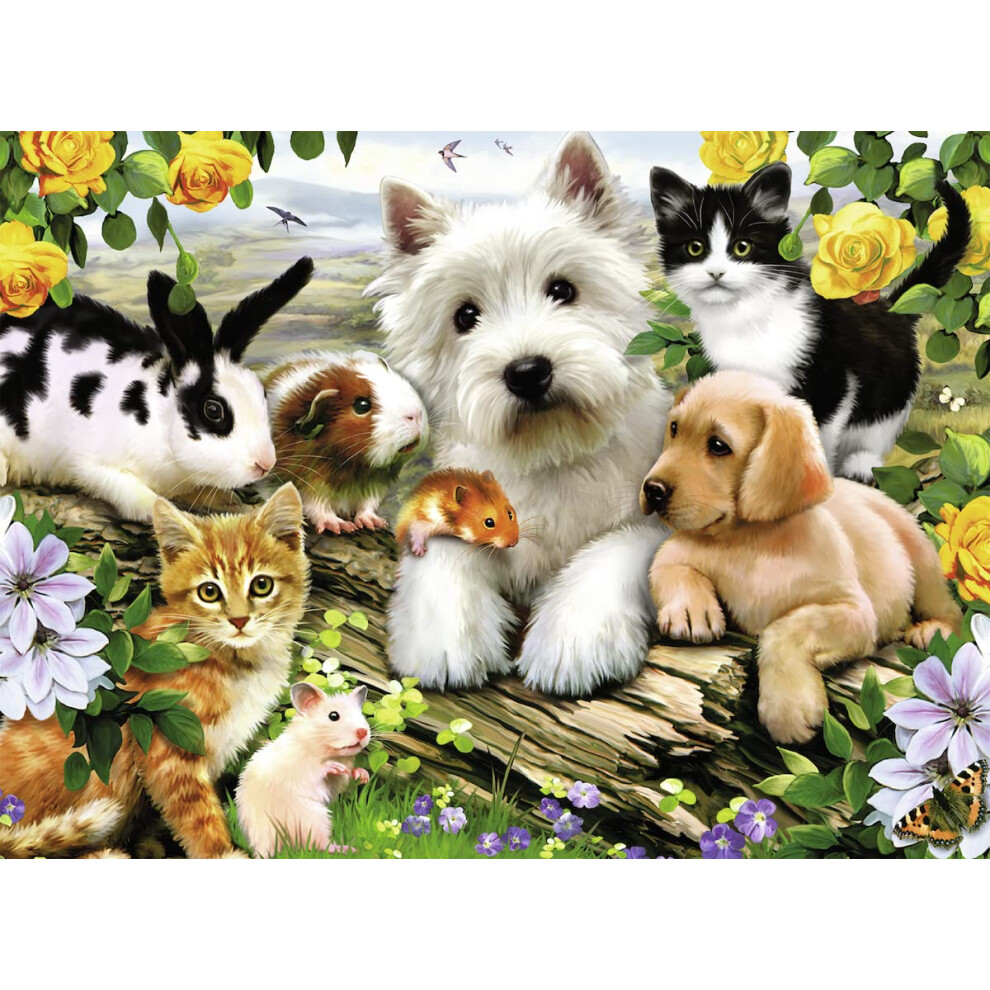 Ravensburger Happy Animal Buddies | 300-Piece Jigsaw Puzzle for Kids |