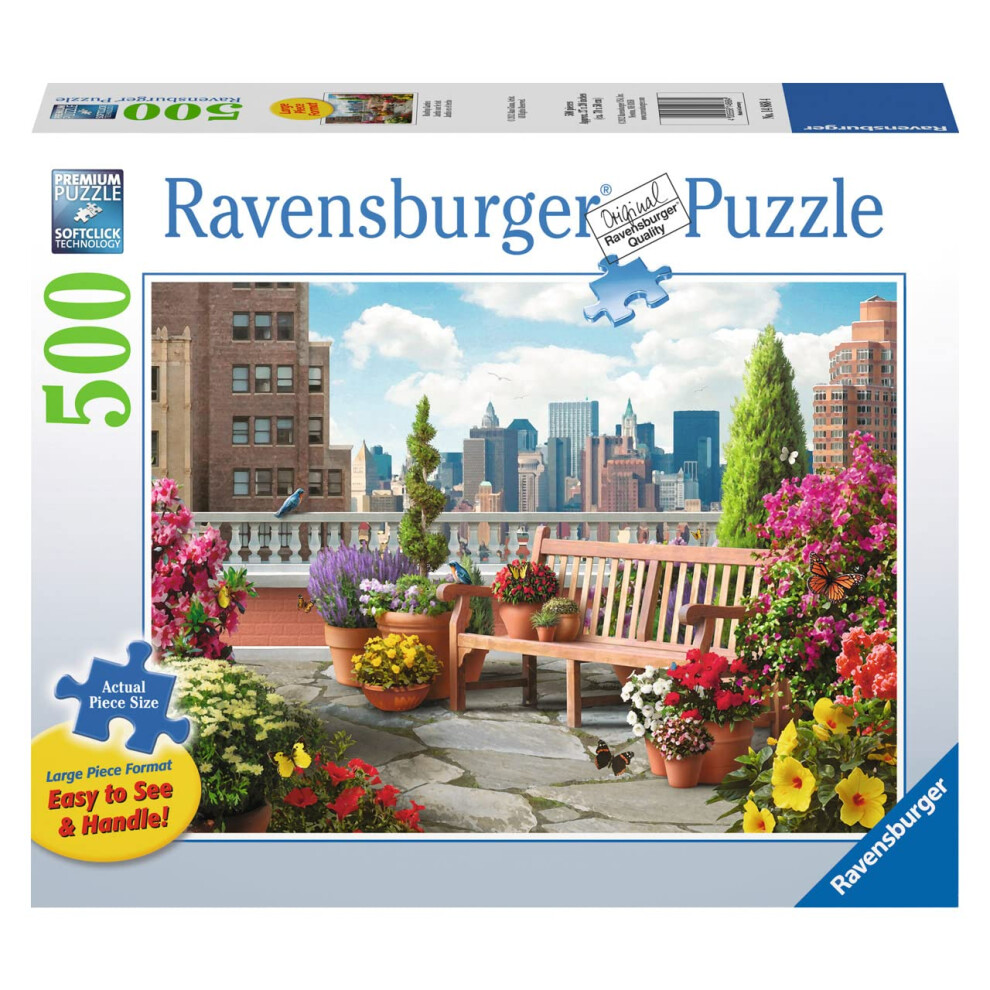 Ravensburger Rooftop Garden 500 Piece Large Format Jigsaw Puzzle for A