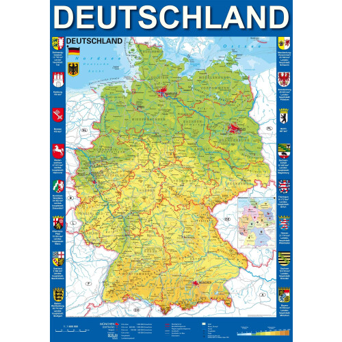 Mappa puzzle della Germania Schmidt, 1000 pezzi. 1