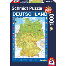 Németország térképe Schmidt 1000 darabos puzzle