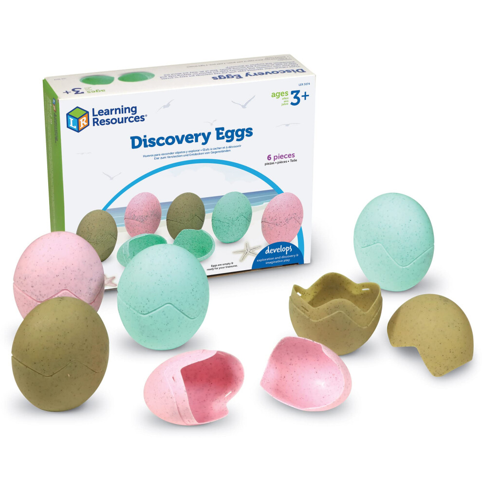 Learning Resources Discovery Eggs - 6 Pieces  Ages 3+ Toddler Learning