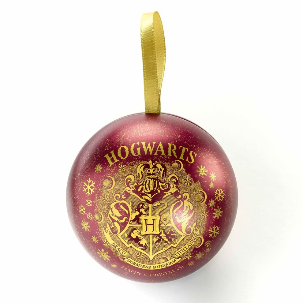 Harry Potter Hogwarts Crest Red Bauble with Time Turner Necklace