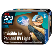 Thames & Kosmos Spy Labs Inc: Invisible Ink Pen og UV Light Exchange Top Secret Info sikkert | V?sentlige v?rkt?jer og tricks fra handelen fra de