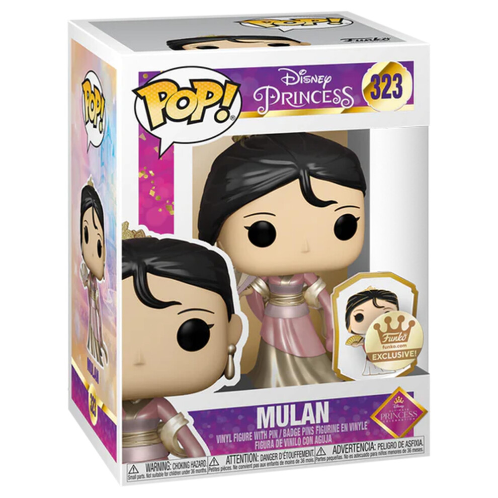 Funko Pop! Disney Princess: Mulan (Gold) with Pin Exclusive Multicolor