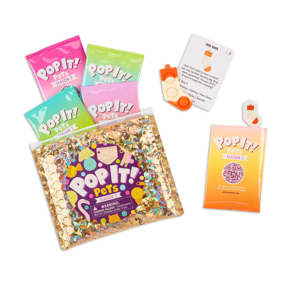 Pop It! Pets - Season 2 - The Ultimate Sensory Fidget Toy - Popping Bu