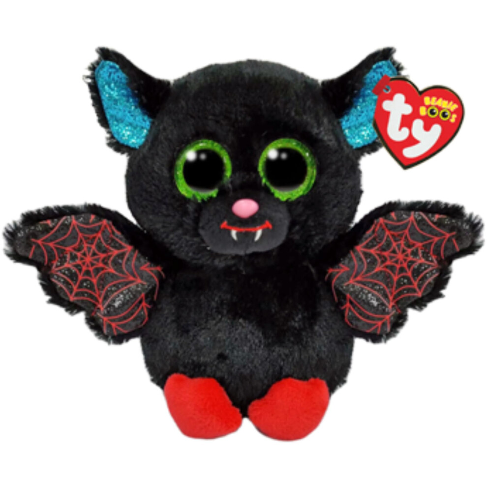 Ty Beanie Boo Ophelia - Black Bat - 6""  Small