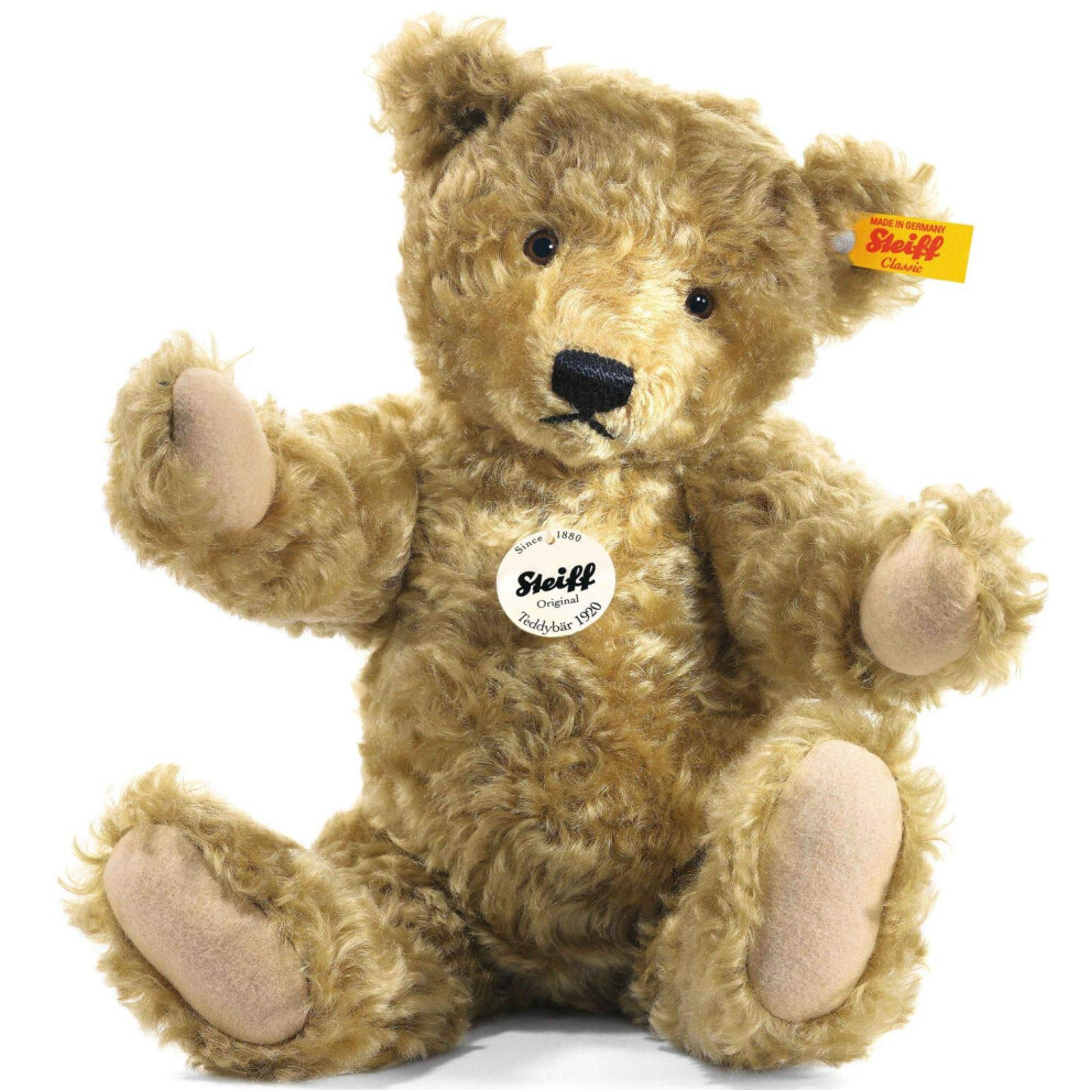 Steiff Classic 1920 Teddy Bear  10"" - Made of the Finest Mohair  For