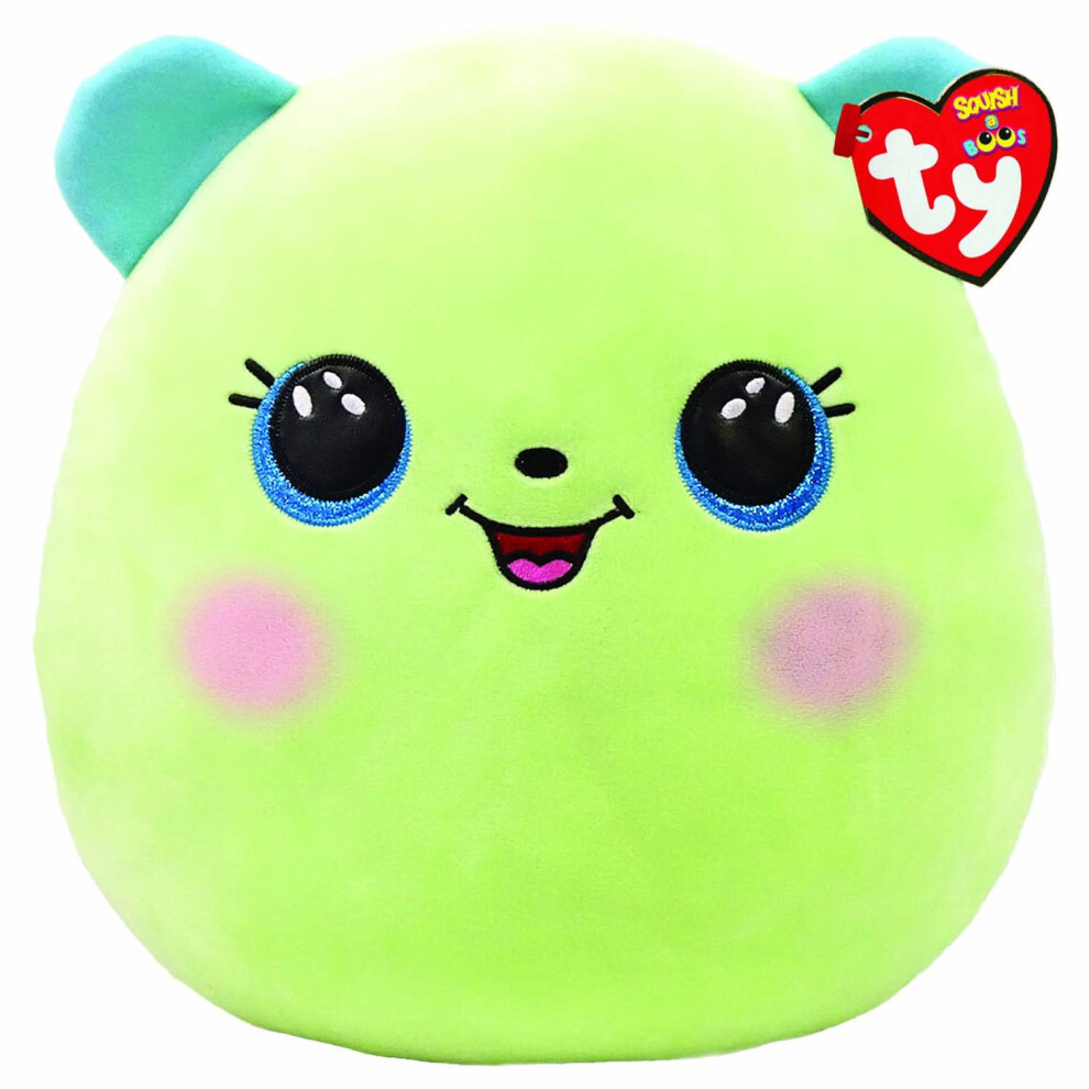 Ty Squish-a-Boo - Clover - Green Bear - 14 inch