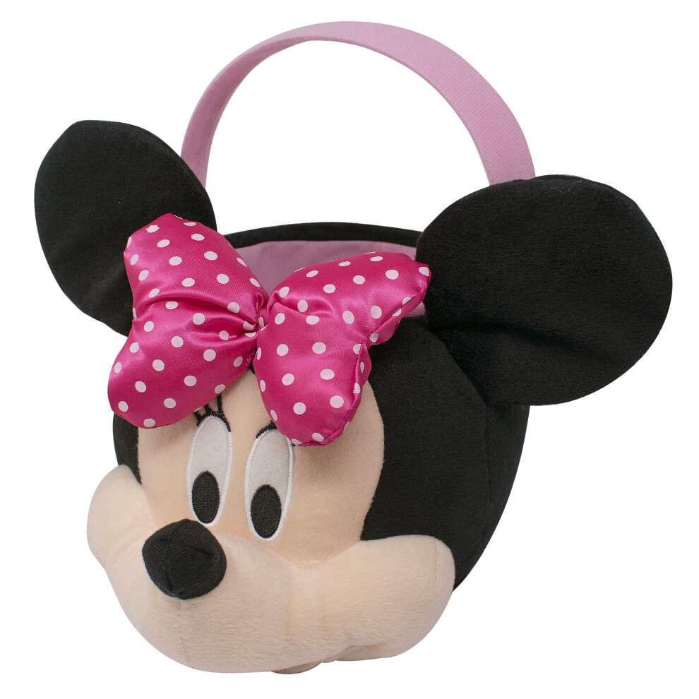 Disney Minnie Mouse Medium Plush Easter Basket  Multi