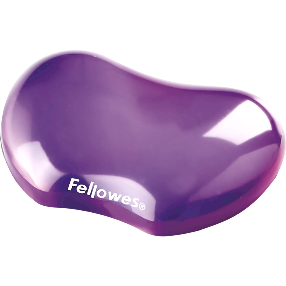 Fellowes Purple Gel Crystal Flex Rest Transparent Mini Wrist Rest