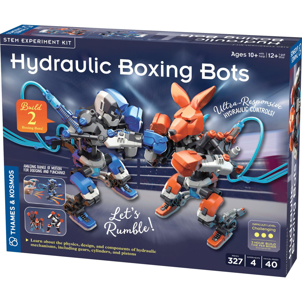 Thames & Kosmos Hydraulic Boxing Bots STEM Experiment Kit | Build Two