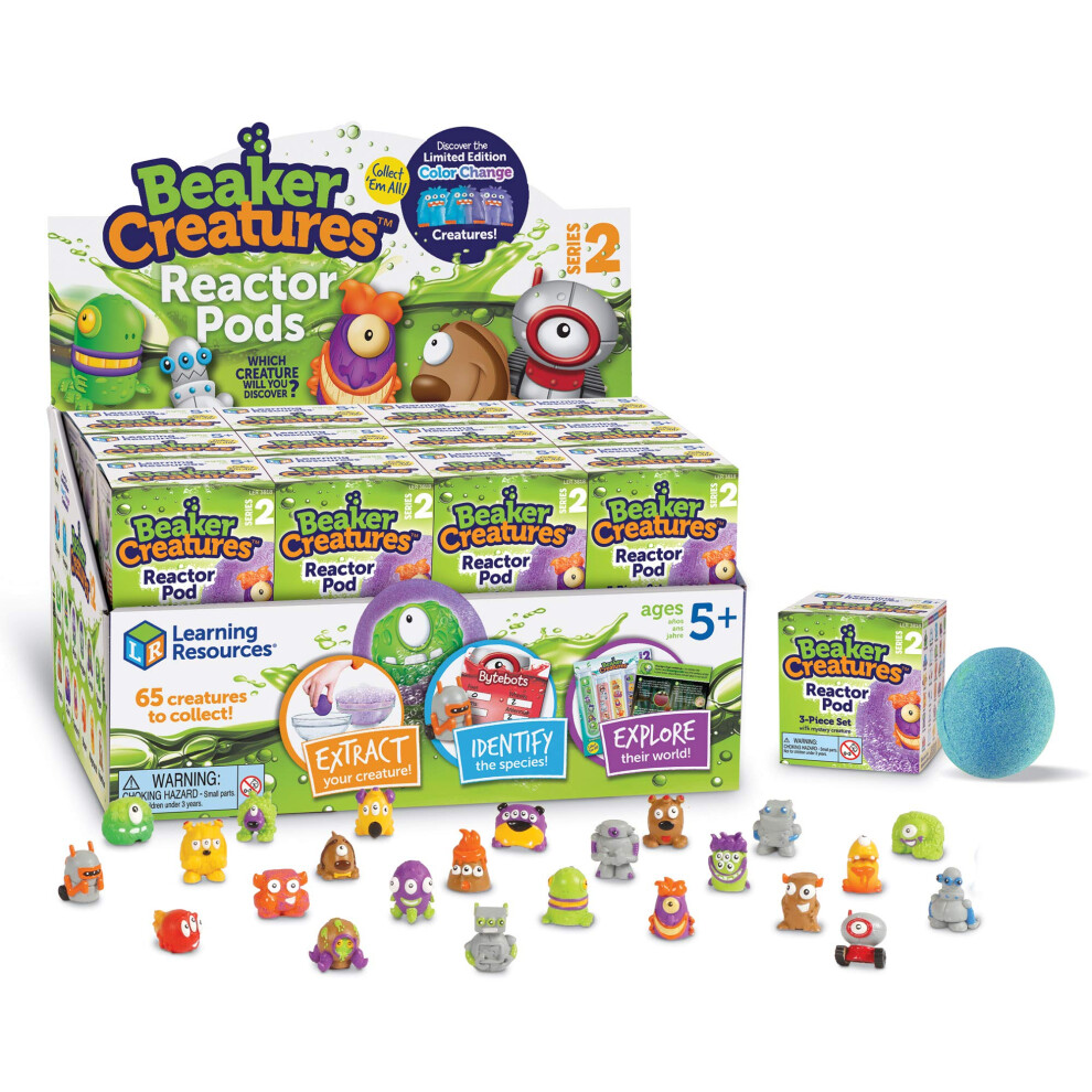 Learning Resources Beaker Creatures Reactor Pods Series 2  24 Pack  Ho